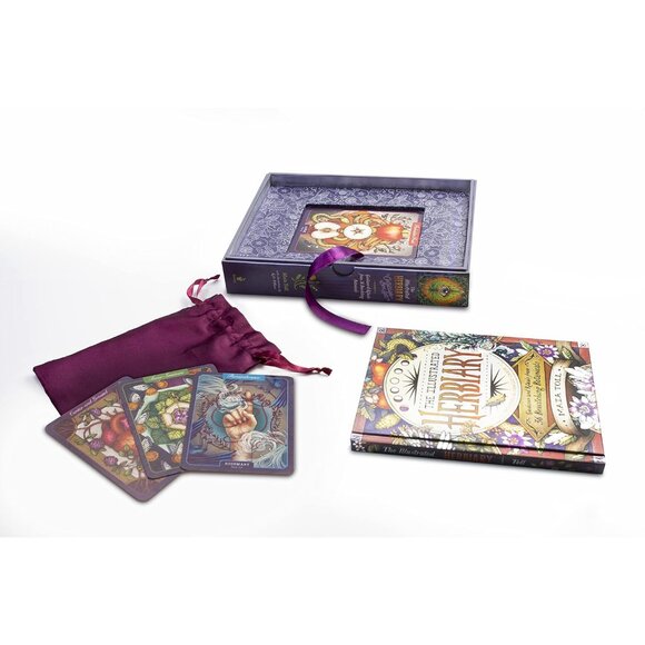 The Illustrated Herbiary Collectible Box Set (36 large gilt-edged oracle cards) - Picture 9 of 10